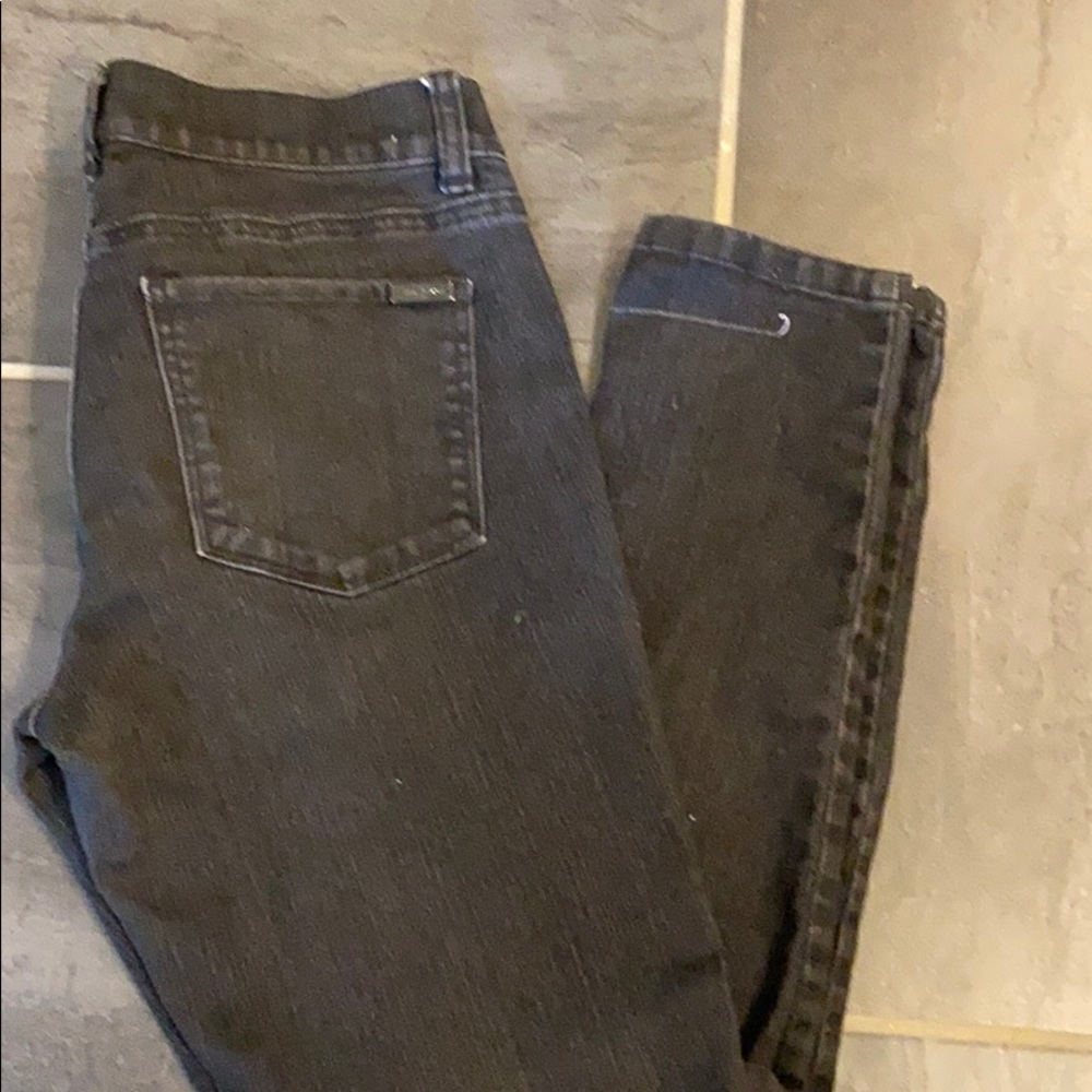 WHBM black skinny leg stretch jeans